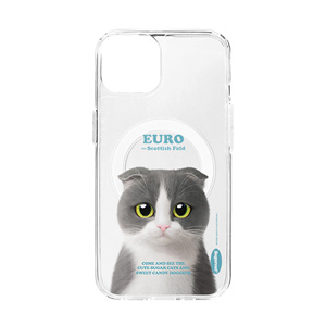 Euro Retro Clear Gelhard Case (for MagSafe)
