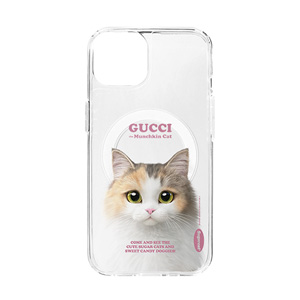 Gucci the Munchkin Retro Clear Gelhard Case (for MagSafe)