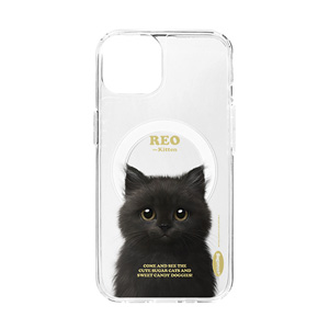 Reo the Kitten Retro Clear Gelhard Case (for MagSafe)