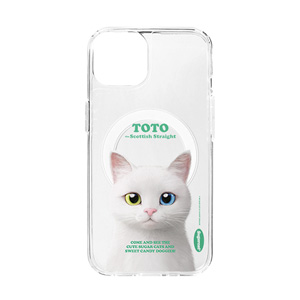 Toto the Scottish Straight Retro Clear Gelhard Case (for MagSafe)