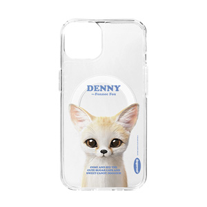 Denny the Fennec fox Retro Clear Gelhard Case (for MagSafe)