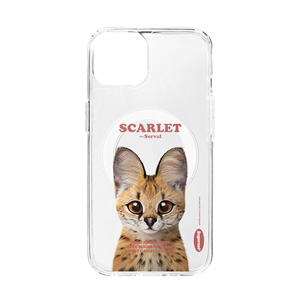 Scarlet the Serval Retro Clear Gelhard Case (for MagSafe)