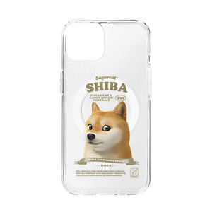 Doge the Shiba Inu (GOLD ver.) New Retro Clear Gelhard Case (for MagSafe)