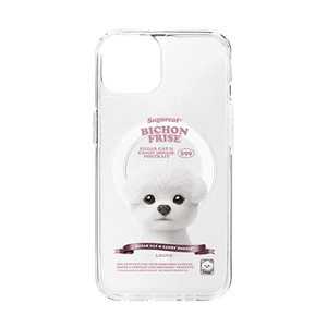 Louis the Bichon Frise New Retro Clear Gelhard Case (for MagSafe)