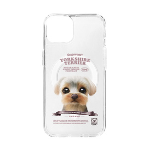 Sarang the Yorkshire Terrier New Retro Clear Gelhard Case (for MagSafe)