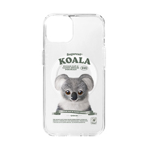 Coco the Koala New Retro Clear Gelhard Case (for MagSafe)