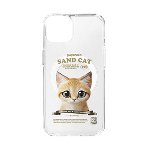 Sandy the Sand cat New Retro Clear Gelhard Case (for MagSafe)
