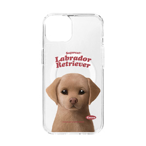 Cocoa the Labrador Retriever Type Clear Gelhard Case (for MagSafe)