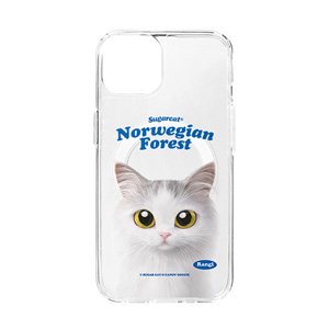 Rangi the Norwegian forest Type Clear Gelhard Case (for MagSafe)