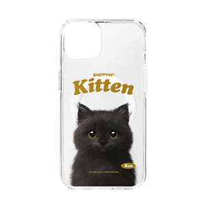 Reo the Kitten Type Clear Gelhard Case (for MagSafe)