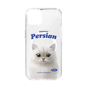 Ruby the Persian Type Clear Gelhard Case (for MagSafe)