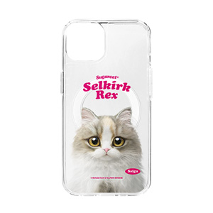 Salgu the Selkirk Rex Type Clear Gelhard Case (for MagSafe)