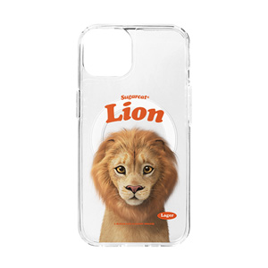 Lager the Lion Type Clear Gelhard Case (for MagSafe)