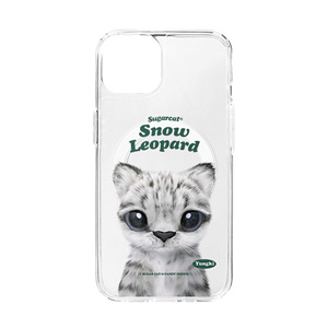 Yungki the Snow Leopard Type Clear Gelhard Case (for MagSafe)