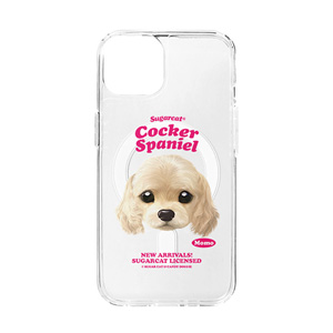 Momo the Cocker Spaniel TypeFace Clear Gelhard Case (for MagSafe)