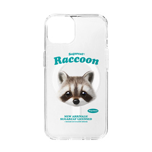 Nugulman the Raccoon TypeFace Clear Gelhard Case (for MagSafe)