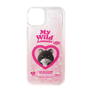 Hamlet the Hamster MyHeart Aqua Glitter Case