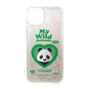 Pang the Giant Panda MyHeart Aqua Glitter Case