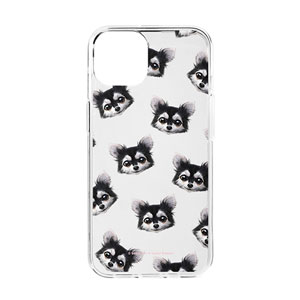 Cola the Chihuahua Face Patterns Clear Jelly Case