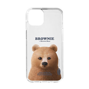 Brownie the Bear Retro Clear Jelly/Gelhard Case
