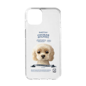 Jadu the Cocker Spaniel New Retro Clear Jelly/Gelhard Case