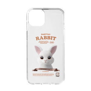 Carrot the Rabbit New Retro Clear Jelly/Gelhard Case