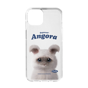 Fluffy the Angora Rabbit Type Clear Jelly/Gelhard Case
