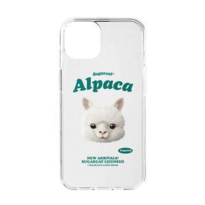 Angsom the Alpaca TypeFace Clear Jelly/Gelhard Case