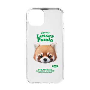 Radi the Lesser Panda TypeFace Clear Jelly/Gelhard Case