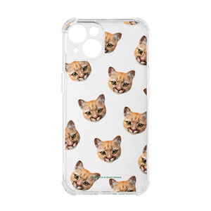 Porong the Puma Face Patterns Shockproof Jelly Case