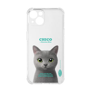 Chico the Russian Blue Retro Shockproof Jelly/Gelhard Case