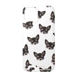 Leon the Chihuahua Face Patterns Under Card Hard Case