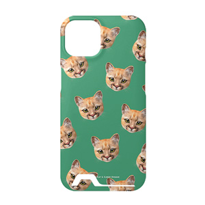 Porong the Puma Face Patterns Under Card Hard Case