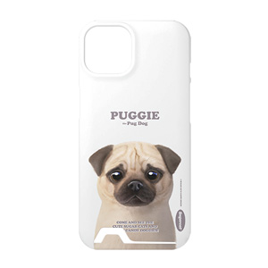 Puggie the Pug Dog Retro Under Card Hard Case