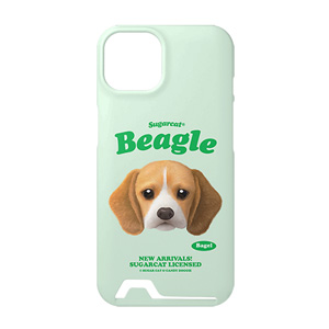 Bagel the Beagle TypeFace Under Card Hard Case