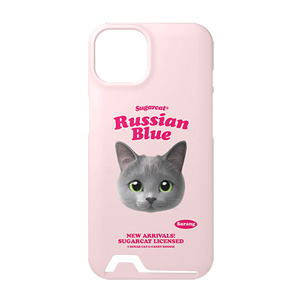 Sarang the Russian Blue TypeFace Under Card Hard Case