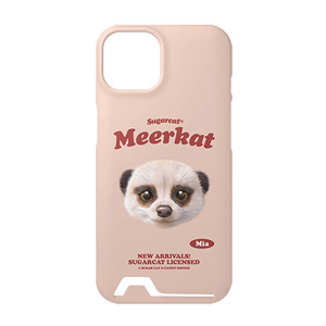 Mia the Meerkat TypeFace Under Card Hard Case
