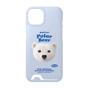 Polar the Polar Bear TypeFace Under Card Hard Case