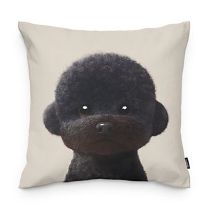 Cola the Medium Poodle Throw Pillow