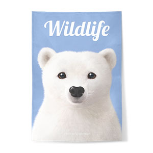 Polar the Polar Bear Magazine Fabric Poster
