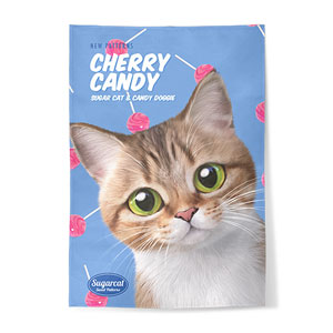 Mar’s Cherry Candy New Patterns Fabric Poster