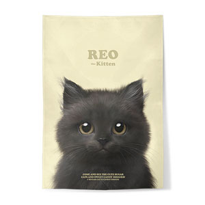Reo the Kitten Retro Fabric Poster