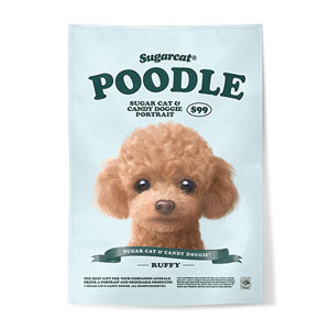 Ruffy the Poodle New Retro Fabric Poster