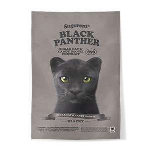 Blacky the Black Panther New Retro Fabric Poster