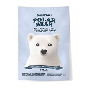 Polar the Polar Bear New Retro Fabric Poster