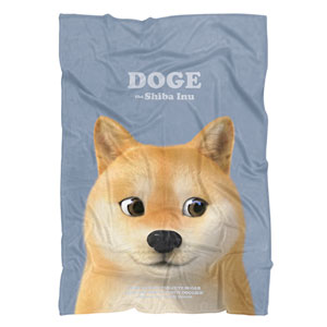 Doge the Shiba Inu Retro Fleece Blanket