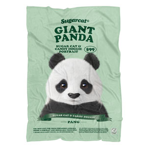 Pang the Giant Panda New Retro Fleece Blanket