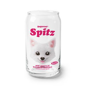 Dubu the Spitz TypeFace Beer Can Glass