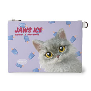 Jaws’s Jaws Ice New Patterns Leather Flat Pouch