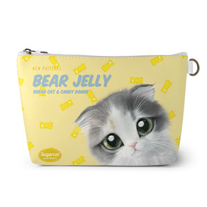 Joy the Kitten’s Gummy Baers Jelly New Patterns Leather Triangle Pouch